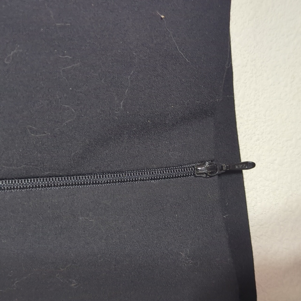 The Limited Black Pencil Skirt with Double Buckle Detail Size 4 - Picture 4 of 8